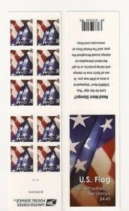 US 4396a Old Glory 44c booklet 10 MNH 2010