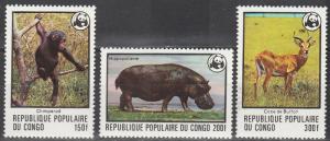 Congo #456-8 MNH CV $29.00  (A2902)