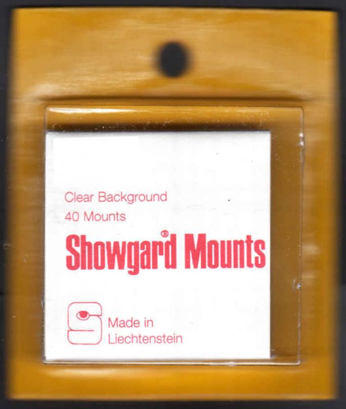 Showgard Clear Stamp Mounts U PreCut  40 Mounts  U.N. & Other USA