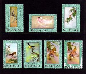 KOREA -1976 - TIGER - FAIRY - MAGPIE - DEER - SET OF 7!