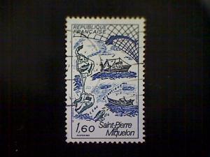 France, Scott #1808, used(o), 1982, Saint Pierre et Miquelon, 1.60frs