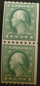 United States #410 Washington Coil Pair MNH