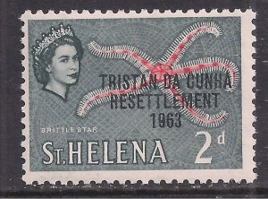 Tristan Da Cunha 1963 QE2 2d Ovpt Resettlement 1963 MM SG 57 ( F558 )