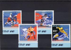 Niger 1996 Sc# 915/918  Nagano 98 Olympics Games Set (4) Perforated MNH