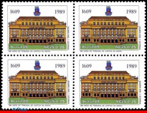 2161 BRAZIL 1989 COURT OF JUSTICE, BAHIA, ARCHITECTURE MI# 2287 C-1619 BLOCK MNH