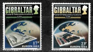 Gibraltar 1984 - Europa - Set of 2 Stamps - Scott #459-60 - MNH