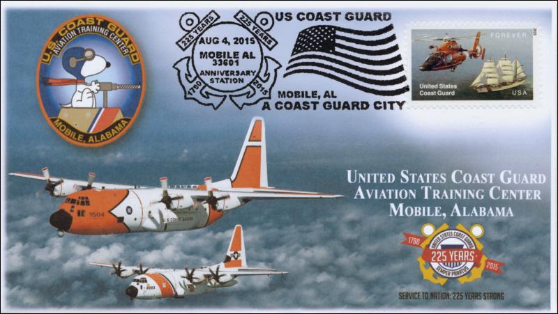 2015, USCG Aviation Training Center, Pictorial Postmark, 15-219