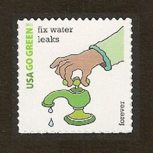 US 4524b Go Green Fix Water Leaks F single MNH 2011