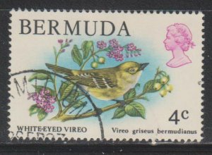 Bermuda,  4c White-eyed vireo (SC# 364) Used