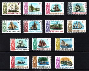 NORFOLK ISLAND  SC# 100-113  FVF/MOG