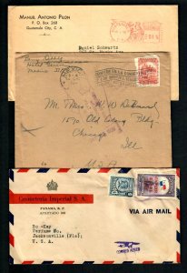 Lt19 (15)Covers Chile Advt.Sinclair Ecudor SOS Mexico 1928 return to writer FDC