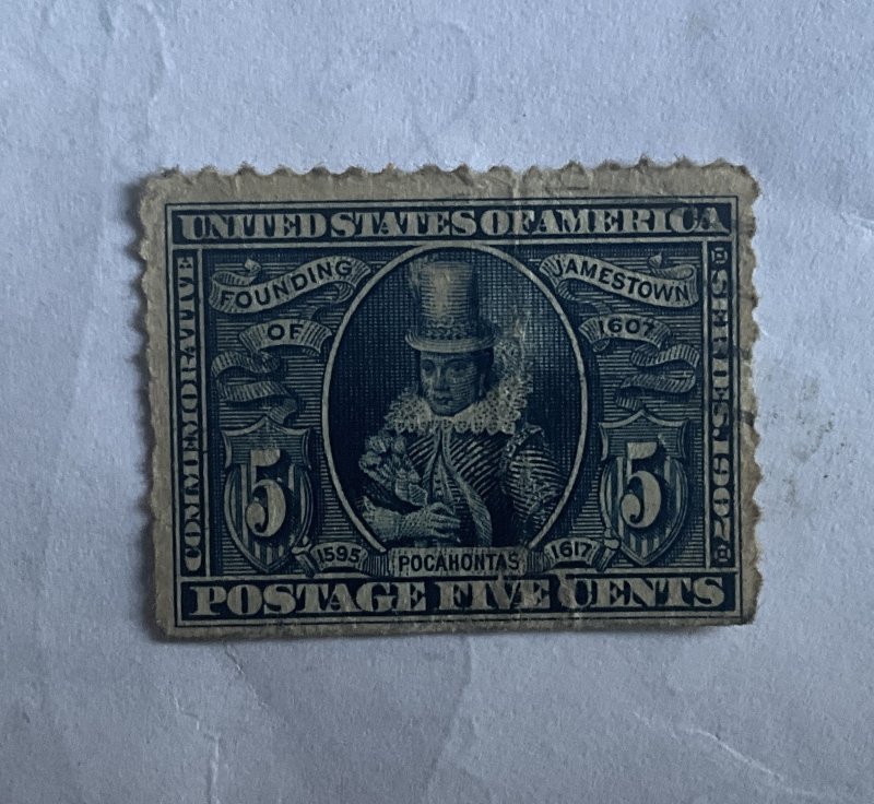 330 - 1907 - Jamestown Exposition 5¢