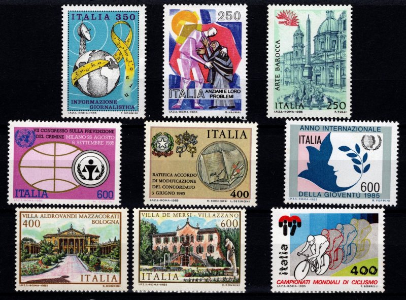 Italy 1985 Various Issue Sets and Part Sets [Mint]