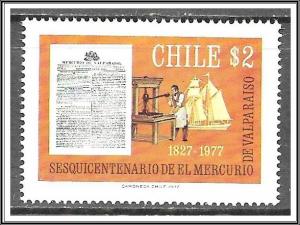 Chile #506 First Newspaper MNH