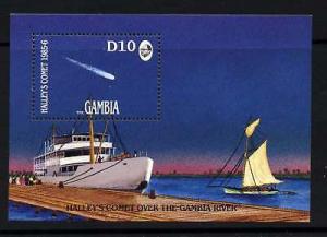 Gambia 610 MNH Halleys Comet, Ship