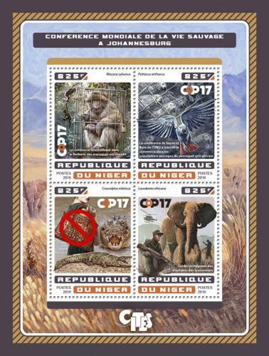 NIGER 2016 SHEET JOHANNESBURG WILDLIFE CONFERENCE nig16619a