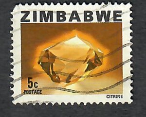 Zimbabwe #417 used single