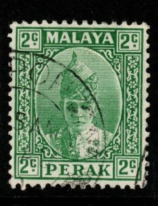 MALAYA PERAK SG104 1939 2c GREEN FINE USED