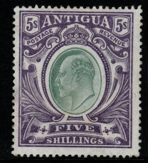 ANTIGUA SG40 1903 5/= GREY-GREEN & VIOLET MTD MINT 