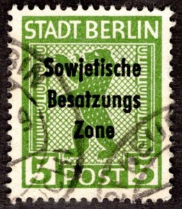 1948, Germany, 5pf, Used, Sc 10N22