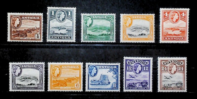 British Colony Antigua 1963-65 Recess D.L.R. MH Full Set A22P16F8713