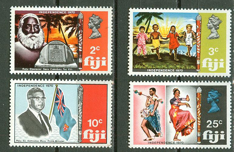 Fiji # 297-300 Independence 1970 (4)   Mint NH