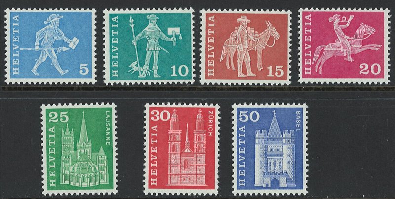 Switzerland Scott 82-90 MNH! Less 88, 89