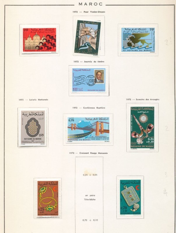 Maroc Morocco 1972/73 Sport Wildlife Flowers MH (Apx 60) CP792