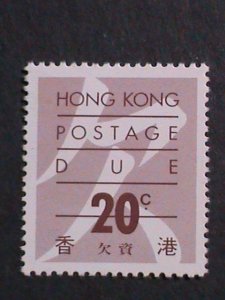 ​HONG KONG-1986 -SC# J24--POSTAGE DUE STAMPS MINT VF WE SHIP TO WORLD WIDE.