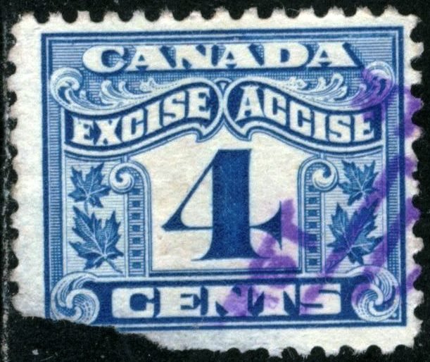 Canada - #FX39 - USED FAULT, TWO LEAF EXCISE TAX - 1915- Item C390AFF7