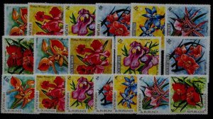 Burundi 411-21/C168-74 MNH Flowers SCV41.90