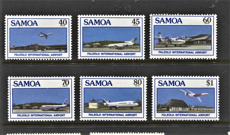 STAMP STATION PERTH Samoa #711-716 Airplanes Set MNH