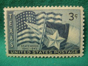 3c Texas Statehood Centennial-MNH Single-Scott #938-Issued 1945