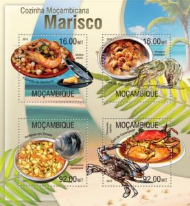 MOZAMBIQUE 2013 SHEET SEAFOOD