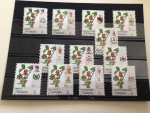 Malaysia Malaya States 12 mint never hinged stamps A11104