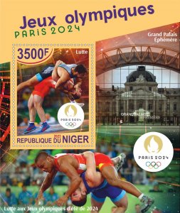 Stamps. Olympic Games Paris 2024 2023 year, 6 sheets  perforated  NEW
