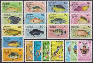 Grenada Grenadines  #O1-21  MNH VF CV $19.50 (16088)  