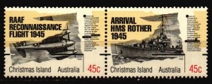 Christmas Island Unused NH Scott 373 Pair