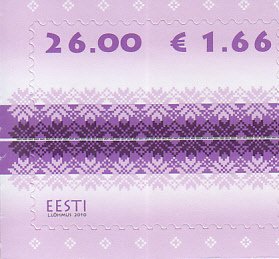 2010 Estonia Fabric Design  (Scott 650) MNH