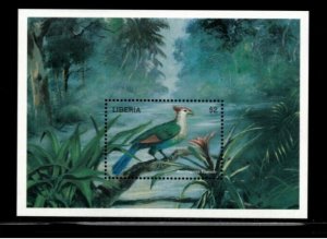 Liberia 1998 - Birds - Souvenir Stamp Sheet - Scott #1351 - MNH