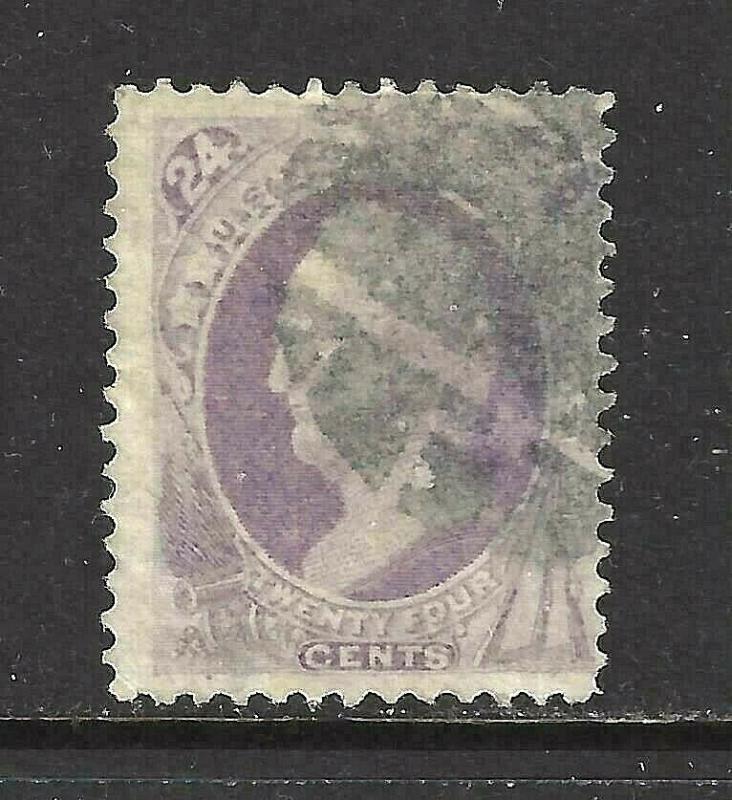 #153 US 24 CENT PURPLE SCOTT-USED-N/G-FINE-VF