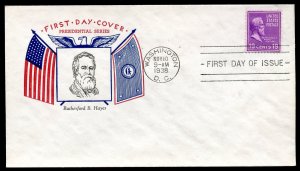 U.S. Scott 824 FDC Post Marked in Washington, DC