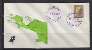 Netherlands New Guinea cover postmark PRIMAPOEN 1961  (#23)