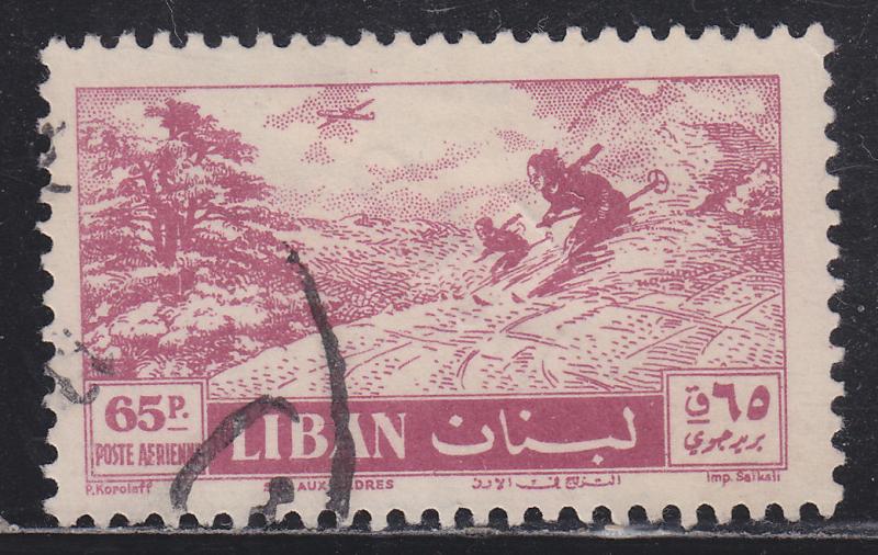 Lebanon C234 Skiing Through The Cedars 1957