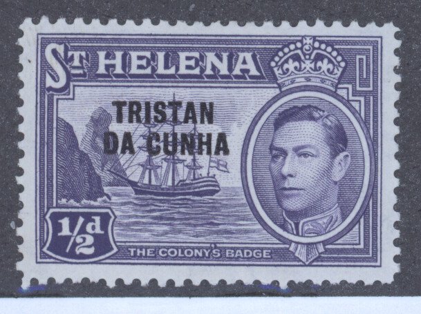 Tristan da Cunha, Scott #1, MH