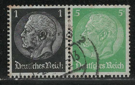 Germany Scott # 415, 418, used, se-tenant, Mi# W71