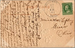 United States Ohio Jelloway 1909 4a-bar  1842-1918  PC  Toning at corners fro...