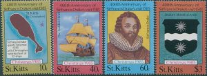 St Kitts 1985 SG181-184 Christmas set MNH