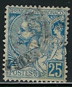 Monaco 21 Used 1901 issue; pulled perfs one side (an3524)