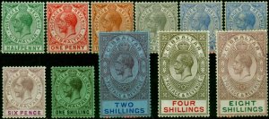 Gibraltar 1921-27 Set of 11 SG89-101 Fine & Fresh MM